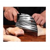 Satar bucatar CHEF-30, Full Tang, 554 g, otel carbon, maner plastic, husa neopren inclusa