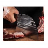 Satar bucatar CHEF-30, Full Tang, 554 g, otel carbon, maner plastic, husa neopren inclusa