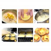 Set 10 forme rotunde din otel inoxidabil pentru Savarine, Tarte, Briose, Prajituri 30x90 mm, Argintiu