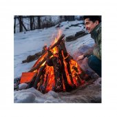 Set 2 Amnare pentru camping, drumetie, supravietuire, 11 cm, Negru