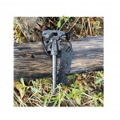 Set 2 Amnare pentru camping, drumetie, supravietuire, 11 cm, Negru