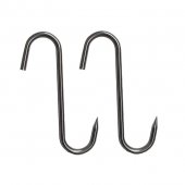 Set 2 carlige macelar 23cm, Ø10 mm, inox