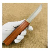 Set 2 Cutite de tip Puukko & Tanto, otel D2, maner lemn, 246 mm, sistem teaca Tight Fit, Cutie depozitare inclusa
