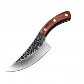 Set 3 Cutite Profesionale Bucatar, lama forjata, Full Tang, otel carbon, huse incluse