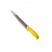Set 3 Cutite profesionale pentru macelarie, dezosat, filetat, injunghiat, otel inoxidabil, maner plastic ABS Galben