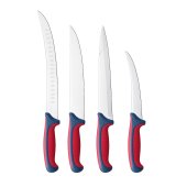 Set 4 Cutite Profesionale pentru Macelarie si Carne, Dezosare, Filetare si Transare, Otel Inoxidabil, Manere Antiderapante