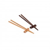 Set 4 perechi chopsticks premium, cu suport, lemn, 25cm