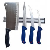 Set macelarie format din 3 cutite profesionale, injunghiat, filetat, dezosat, Satar si suport magnetic