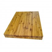 Set Profesional Bucatar, format din Cutit tip satar, lama forjata, Full Tang, 261mm si Tocator masiv din Bambus 38x28x4 cm