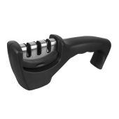 Set Profesional macelar format din 3 Cutite pentru dezosat Rosu, Satar, Manusa anti taiere XL, si Ascutitor manual