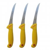 Set profesional macelarie, 3 Cutite dezosat GRM-Gold si dispozitiv manual ascutit 3 nivele intensitate