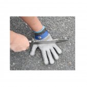 Set profesional macelarie 5 piese, Cutite inunghiat, filetat, dezosat, Satar si Manusa anti-taiere