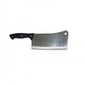 Set profesional macelarie format din Satar 800g, Cutit filetat lama 20 cm cu alveole si masat
