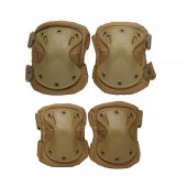 Set Protectie Genunchiere si Cotiere Army, Brown Beige, marime universala
