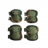 Set Protectie Genunchiere si Cotiere Army, Camuflaj verde, marime universala