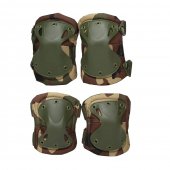 Set Protectie Genunchiere si Cotiere Army, Camuflaj verde, marime universala