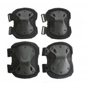 Set Protectie Genunchiere si Cotiere Army, Negru, marime universala