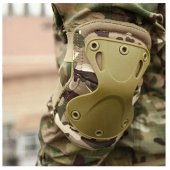 Set Protectie Genunchiere si Cotiere Army, verde militar deschis, marime universala
