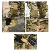 Set Protectie Genunchiere si Cotiere Army, verde militar deschis, marime universala
