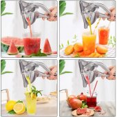 Storcator manual fructe, din aluminiu, pentru portocale, lamai, mere, kiwi, afine, struguri, pepene, rodie