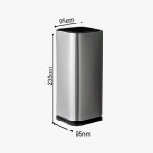 Suport otel inoxidabil pentru cutite 235x95x95 mm, argintiu