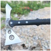 Topor Tactic 2 in 1, lama otel inoxidabil, maner plastic ABS, 38 cm, 685 g, husa inclusa