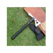 Topor Tactic 2 in 1, lama otel inoxidabil, maner plastic ABS, 38 cm, 685 g, husa inclusa