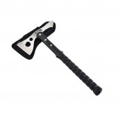 Topor Tactic 2 in 1, lama otel inoxidabil, maner plastic ABS, 38 cm, 685 g, husa inclusa